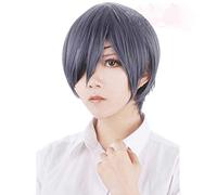 Parrucca Cosplay GHK Butler nero Kuroshitsuji Ciel Phantomhive Grigio Blu