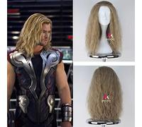Parrucca cosplay GHK Thor Odinson The Avengers Ricci lunghi biondi Uomini Capelli sintetici per adulti