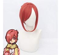 Parrucca Cosplay Hanako-kun Mitsuba legata al water Parrucca arancione sintetica per capelli Coda di cavallo Costume da festa di Halloween Gioca parrucche Pelucas