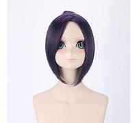 Parrucca Cosplay Hitman Reborn Breve Viola Blu Scuro Capelli Sintetici Kuromu Dokuro Anime Halloween Costume Party Parrucche + Protezione Parrucca Dm064 2