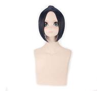 Parrucca cosplay Hitman Reborn corta viola capelli sintetici blu scuro Kuromu Dokuro anime parrucche da festa in costume di Halloween + cappuccio parrucca gratuito taglia unica A