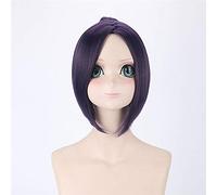 Parrucca cosplay Hitman Reborn Corto Viola Blu scuro Capelli sintetici Kuromu Dokuro Anime Halloween Parrucche per parrucche + Cappuccio per parrucca gratuito DM064 2