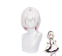 Parrucca Cosplay HMS Sirius Gioco Azur Lane Donna Parrucca sintetica resistente al calore rosa bianca HMS Sirius