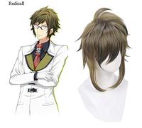Parrucca Cosplay IDOLiSH7 di Halloween Parrucca corta sintetica per capelli sintetici Nikaidou Yamato Parrucca verde scuro per cosplay per adulti