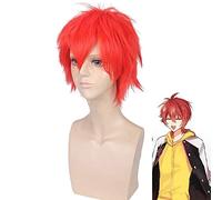 Parrucca Cosplay IDOLiSH7 NANASE RIKU Capelli corti rossi sintetici Halloween NANASE RIKU parrucche cosplay + Cappellino parrucca Taglia unica NANASE RIKU 656