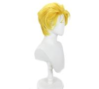 Parrucca Cosplay Kira Yoshikage Jojos bizzarra avventura gialla capelli corti anime festa Halloween parrucca