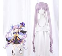 Parrucca Cosplay Kyouka Capelli sintetici Anime Princess Connect! Ri: immersione Kyouka cosplay parrucca rosa chiaro con doppia coda di cavallo + parrucca parrucca Re Dive 761