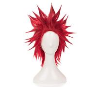 Parrucca Cosplay My Hero Academia Kirishima Eijiro 35cm Capelli sintetici corti resistenti al calore per uomo Ragazzi Anime Cos Parrucca rossa Kirishima Eijiro