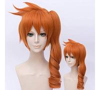 Parrucca Cosplay My Hero Academy Itsuka Kendo Parrucche sintetiche lunghe a coda di cavallo Arancione Parrucche per Halloween Giochi di ruolo