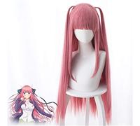 Parrucca Cosplay Nakano Nino Anime Gotoubun No Hanayome the Quintessential Quintuplets Donna Parrucche sintetiche lunghe rosa dritte