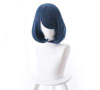 Parrucca cosplay nazionale Na Kanojo Tachibana Rui parrucca 30 cm corta dritta resistente al calore capelli sintetici blu navy bob parrucca anime party Tachibana Rui