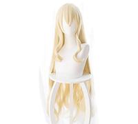 Parrucca cosplay parrucca assassina goblin anime oro chiaro parrucca capelli lunghi e lisci parrucca lunga 100 cm taglia unica oro