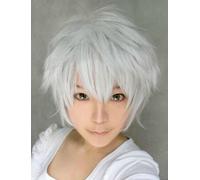 Parrucca cosplay parrucca corta Axis powers APH Hetalia prussia Prussia bianc...