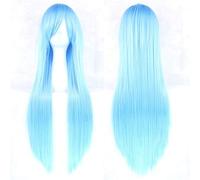Parrucca Cosplay Parrucca Cos Parrucca Colorata Capelli Lunghi Lisci Parrucca Anime 80Cm Parrucca Colorata, Modello Prezzo All'ingrosso Più Basso 7
