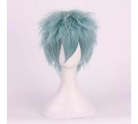 Parrucca cosplay, Parrucca cosplay blu resistente al calore con cappuccio regolabile