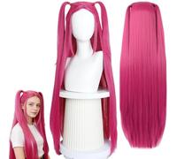 Parrucca Cosplay,Parrucca Rosa da Cosplay,Parrucca per Cosplay per Bambini,Parrucca Cosplay Anime,Parrucca per Hunter Anime Costume,Parrucca Kpop per Halloween,Rosa,(Mira)