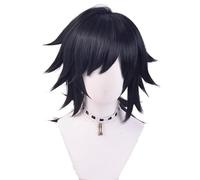 Parrucca Cosplay, Parrucche Party, Parrucca Fancy Anime Kimetsu no Yaiba Cosplay Costume di Halloween Hashibira Inosuke Parrucca con cuffia for parrucca gratuita