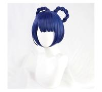 Parrucca Cosplay, Parrucche Party, Parrucca Fancy Parrucca corta da cosplay, parrucca intrecciata blu scuro