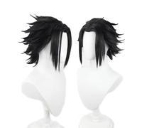 Parrucca Cosplay, Parrucche Party, Parrucca Fancy Parrucca corta nera for feste, costume di Halloween, accessorio for lo styling