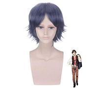 Parrucca Cosplay per uomo Atobe Keigo Cosplay per uomo Anime Cosplay Principe di tennis Parrucche sintetiche per capelli Parrucche per feste di Halloween + Parrucca Atobe Parrucca Keigo 025