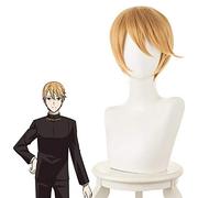 Parrucca cosplay Shirogane Miyuki Anime Kaguya sama Love is War Parrucche Cosplay uomo halloween 30 cm misto giallo capelli sintetici + parrucca berretto Miyuki parrucca Shirogane PL-686