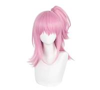 Parrucca Cosplay Shugo Chara! Amu Hinamori Parrucca,Long Pink Parrucca,Con rete per parrucca gratuita,Halloween Costume Cosplay,Per Festa Carnevale Natale(Size:Style 1)