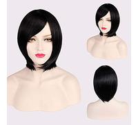 Parrucca cosplay sintetica corta economica GHK viola rosa rosso blu grigio bianco parrucche bob per le donne resistente al calore anime capelli 22