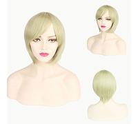 Parrucca cosplay sintetica corta economica GHK viola rosa rosso blu grigio bianco parrucche bob per capelli resistenti al calore anime 24