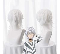 Parrucca Cosplay Toaru Majutsu No Index Accelerator Bianco Corto Capelli sintetici Parrucche di Halloween Carnevale Parrucche per uomo Ragazzi KUZW029