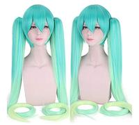 Parrucca Cosplay Vocaloid Hatsune Miku Racing Parrucca Cosplay Lungo Rettilineo Capelli sintetici verdi per festa Parrucche di Halloween CY120-25