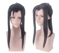 Parrucca cosplay wuxian di Lan Wangji Wei Halloween Anime Mo Dao Zu Shi capelli sintetici jiang cheng wei ying lan zhan Parrucche Cosplay + cappuccio Taglia unica 545 WEN QIONGLIN