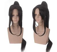 Parrucca cosplay wuxian di Lan Wangji Wei Halloween Anime Mo Dao Zu Shi capelli sintetici jiang cheng wei ying lan zhan Parrucche Cosplay + cappuccio Taglia unica 534-2 JIN LIN