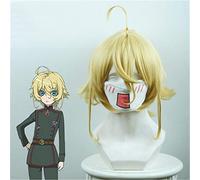 Parrucca Cosplay Youjo Senki Tanya Von Degurechaff Bionda Corta Capelli sintetici resistenti al calore per le donne Parrucche in costume anime