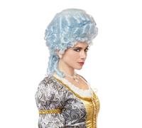 Parrucca Costume Adulta Blu Polvere Di Maria Antonietta
