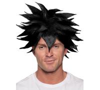 Parrucca Costume Anime Crunchyroll Nera Spiky | Taglia Unica