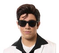 Parrucca Costume Da Adulto Re Del Rock | Nera