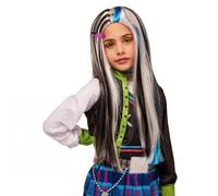Parrucca Costume Da Bambina Frankie Stein Monster High