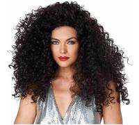 Parrucca Costume Donna Disco Diva Do Brunette California Costumes Marrone