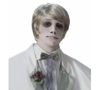 Parrucca Costume Grigia/Bianca Da Gentiluomo Fantasma Per Adulti Taglia Unica