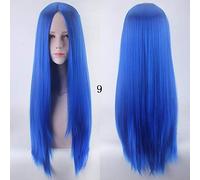 Parrucca da 100 cm lunga cosplay Cosplay Parrucca sintetica resistente al calore Parrucche per anime 10 colori colorati 9