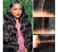 Parrucca da 32 pollici Wear and Go Glueless Capelli umani Pre pizzicati Pre Cut 12A Pronto da indossare 7x5 Bye Bye Nodi Parrucca Onda del Corpo Invisibile Nodi sbiancati HD Trasparente Pizzo Chiusura