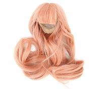 Parrucca da Bambola Riccia con Grandi Onde a Forma di Frangia Dritta, Parrucca Lunga da Bambola Parrucca per Capelli da Bambola per Bambole da 1/6, 6,1-6,7 Pollici, Adatta per