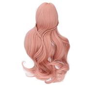 Parrucca da bambola ZenithAur da 8-9 pollici con capelli lunghi da bambola, si adatta alla circonferenza della testa da 21 a 24 cm per uno styling personalizzato, fibra sintetica (Colore carota)