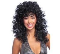 Parrucca Da Boogie Babe Per Adulti Costume Elegante Anni '60 '70 '80 Nuovo