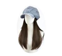 Parrucca da cappello Cuffia for parrucca for capelli lunghi lisci, cuffia for parrucca for capelli lunghi da donna, cuffia for parrucca casual, cuffia for parrucca naturale e realistica, adatta for fe