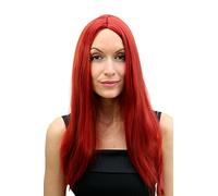 Parrucca da Carnevale, Colore Rosso Rame, Riga, Lunga