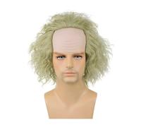 Parrucca da clown di Halloween, parrucca anime calva, parrucca in pelle calva L9