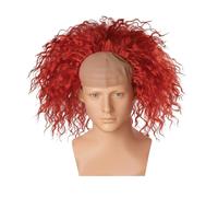 Parrucca da clown di Halloween, parrucca anime calva, parrucca in pelle calva L9