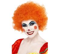 Parrucca Da Clown Pazzo Arancione Unisex Per Adulti Costume Da Clown