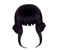 Parrucca da cosplay anime alla moda con chignon intrecciati per giochi di
